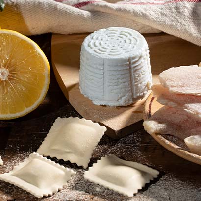 Ravioli with ricotta, grouper and Calabrian bergamotto